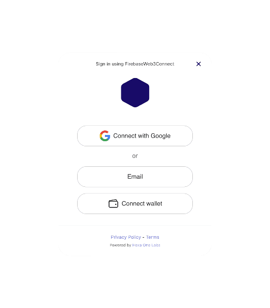 Firebase Web3connect